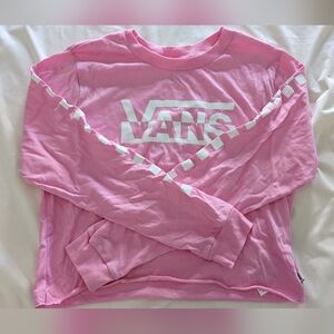 Vans long sleeve crop top
